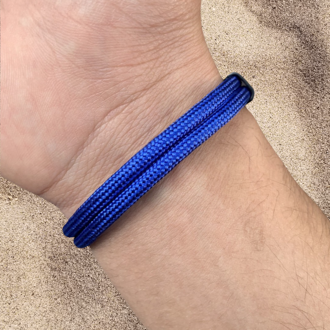 PULSERA ANCLA MARINA "BLUE WAVES"
